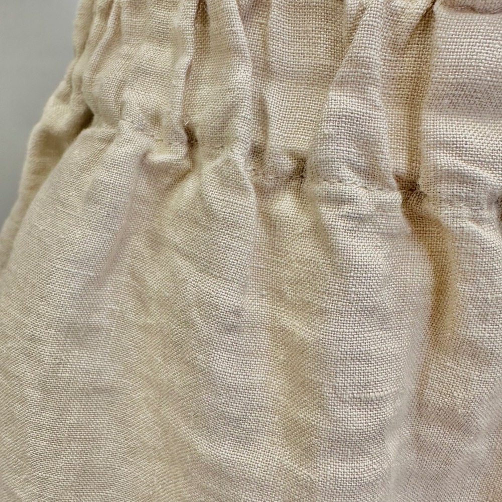 LenokLINEN tan flax Linen Lantern Pants‎ Turkish Style Relaxed Fit Size Medium - Picture 11 of 16